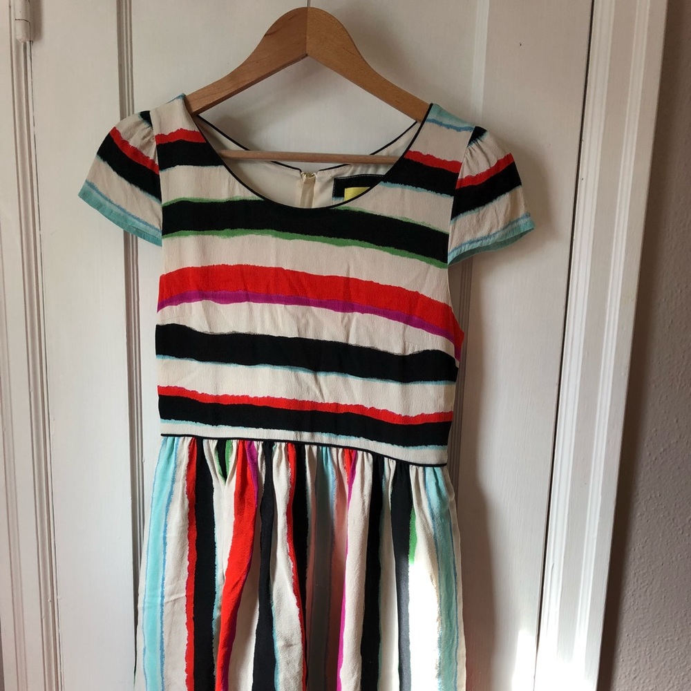 Maeve (Anthropologie) cap-sleeve dress.